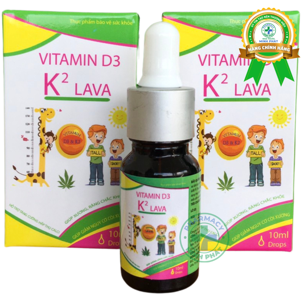 VITAMIN D3 K2 LAVA - BỔ SUNG VITAMIN D3, VITAMIN K2 CHO CƠ THỂ